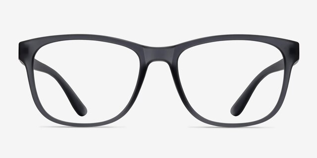 Milo Matte Gray PlasticEyeglass Frames from EyeBuyDirect, Front View