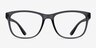 Milo Matte Gray PlasticEyeglass Frames from EyeBuyDirect, Front View