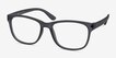 Milo Matte Gray PlasticEyeglass Frames from EyeBuyDirect, Angle View