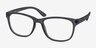 Milo Matte Gray PlasticEyeglass Frames from EyeBuyDirect, Angle View