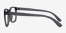 Milo Matte Gray PlasticEyeglass Frames from EyeBuyDirect, Side View