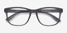 Milo Matte Gray PlasticEyeglass Frames from EyeBuyDirect, Closed View