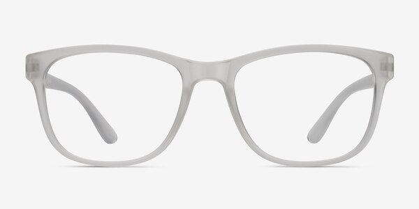 Milo Frosted Clear Plastic Eyeglass Frames