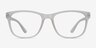Milo Frosted Clear PlasticEyeglass Frames from EyeBuyDirect, Front View