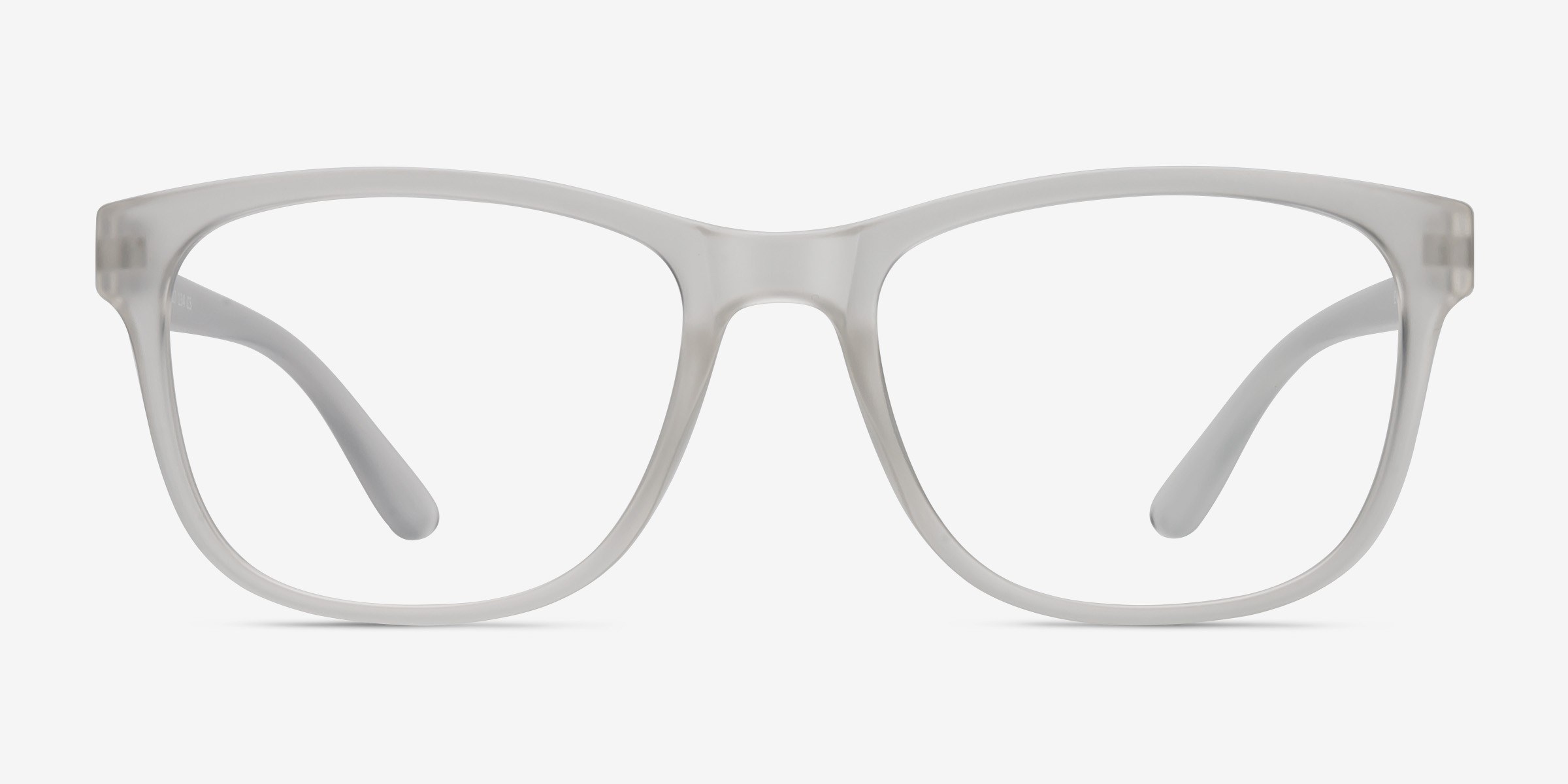 Milo Square Frosted Clear Full Rim Eyeglasses Eyebuydirect