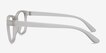 Milo Frosted Clear PlasticEyeglass Frames from EyeBuyDirect, Side View