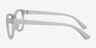 Milo Frosted Clear PlasticEyeglass Frames from EyeBuyDirect, Side View