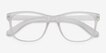 Milo Frosted Clear PlasticEyeglass Frames from EyeBuyDirect, Closed View