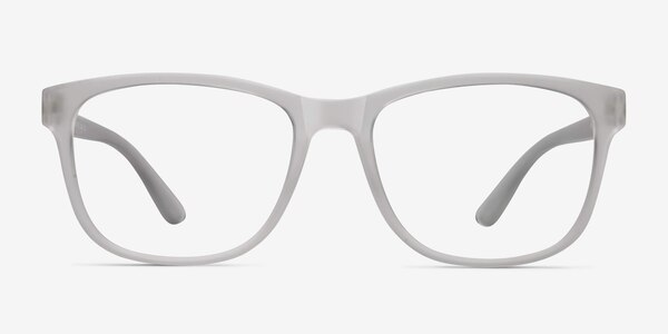 Milo Frosted Clear Plastic Eyeglass Frames