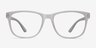 Milo Frosted Clear PlasticEyeglass Frames from EyeBuyDirect, Front View
