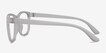 Milo Frosted Clear PlasticEyeglass Frames from EyeBuyDirect, Side View