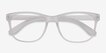 Milo Frosted Clear PlasticEyeglass Frames from EyeBuyDirect, Closed View