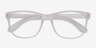 Milo Frosted Clear PlasticEyeglass Frames from EyeBuyDirect, Closed View