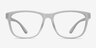 Milo Frosted Clear PlastiqueMontures de lunettes de vue d'EyeBuyDirect, Vue de Face