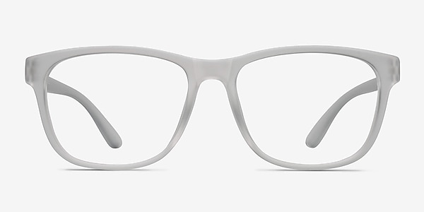 Milo Frosted Clear Plastic Eyeglass Frames