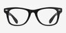 Atlee Noir PlastiqueMontures de lunettes de vue d'EyeBuyDirect, Vue de Face