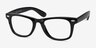Atlee Noir PlastiqueMontures de lunettes de vue d'EyeBuyDirect, Vue d'Angle