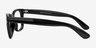 Atlee Noir PlastiqueMontures de lunettes de vue d'EyeBuyDirect, Vue de Côté