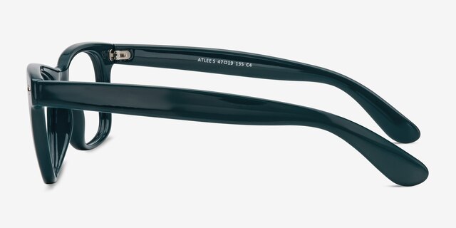 Atlee Vert PlastiqueMontures de lunettes de vue d'EyeBuyDirect, Vue de Côté