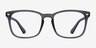 Uptown Matte Gray PlasticEyeglass Frames from EyeBuyDirect, Front View