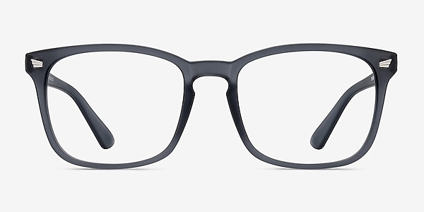Uptown Matte Gray Plastic Eyeglass Frames