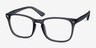 Uptown Matte Gray PlasticEyeglass Frames from EyeBuyDirect, Angle View