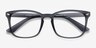 Uptown Matte Gray PlasticEyeglass Frames from EyeBuyDirect, Closed View