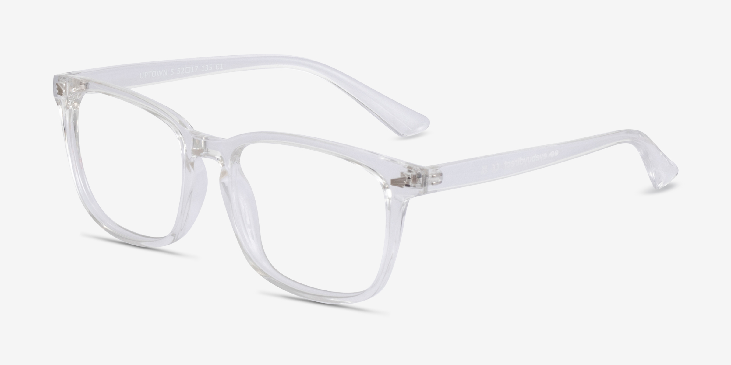 Uptown Square Clear Full Rim Eyeglasses Eyebuydirect Canada