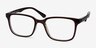 November Brown PlasticEyeglass Frames from EyeBuyDirect, Angle View