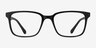 November Matte Black PlasticEyeglass Frames from EyeBuyDirect, Front View
