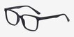 November Matte Black PlasticEyeglass Frames from EyeBuyDirect, Angle View