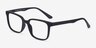 November Matte Black PlasticEyeglass Frames from EyeBuyDirect, Angle View