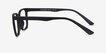 November Matte Black PlasticEyeglass Frames from EyeBuyDirect, Side View