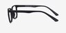 November Matte Black PlasticEyeglass Frames from EyeBuyDirect, Side View