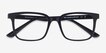 November Matte Black PlasticEyeglass Frames from EyeBuyDirect, Closed View
