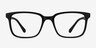 November Matte Black PlasticEyeglass Frames from EyeBuyDirect, Front View