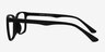November Matte Black PlasticEyeglass Frames from EyeBuyDirect, Side View