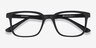 November Matte Black PlasticEyeglass Frames from EyeBuyDirect, Closed View