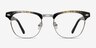 Coexist Striped MetalEyeglass Frames from EyeBuyDirect, Front View