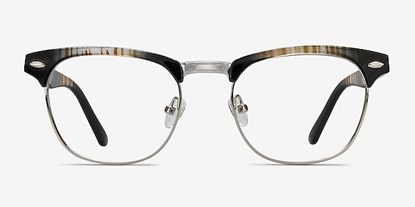 Coexist Striped Metal Eyeglass Frames