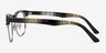 Coexist Striped MetalEyeglass Frames from EyeBuyDirect, Side View