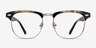 Coexist Striped Plastic-metalEyeglass Frames from EyeBuyDirect, Front View