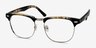 Coexist Striped Plastic-metalEyeglass Frames from EyeBuyDirect, Angle View