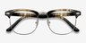 Coexist Striped Plastic-metalEyeglass Frames from EyeBuyDirect, Closed View