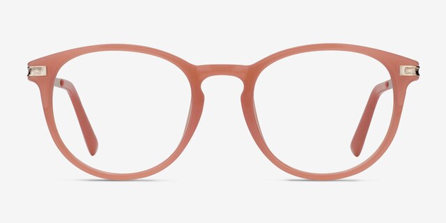 Daphne Pink Plastic-metalEyeglass Frames from EyeBuyDirect, Front View