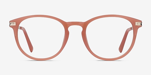 Daphne Pink Plastic-metal Eyeglass Frames