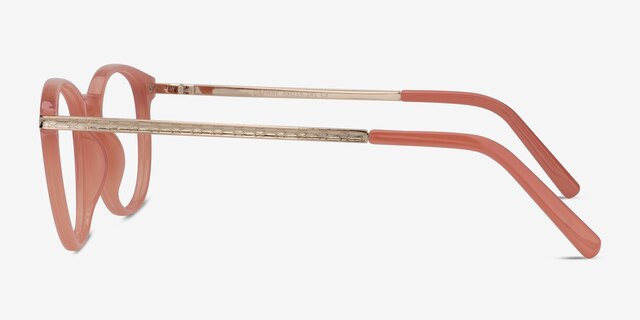 Daphne Pink Plastic-metalEyeglass Frames from EyeBuyDirect, Side View