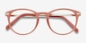 Daphne Pink Plastic-metalEyeglass Frames from EyeBuyDirect, Closed View
