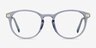 Daphne Clear Blue Plastic-metalMontures de lunettes de vue d'EyeBuyDirect, Vue de Face