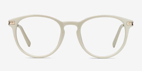 Daphne White Plastic-metal Eyeglass Frames